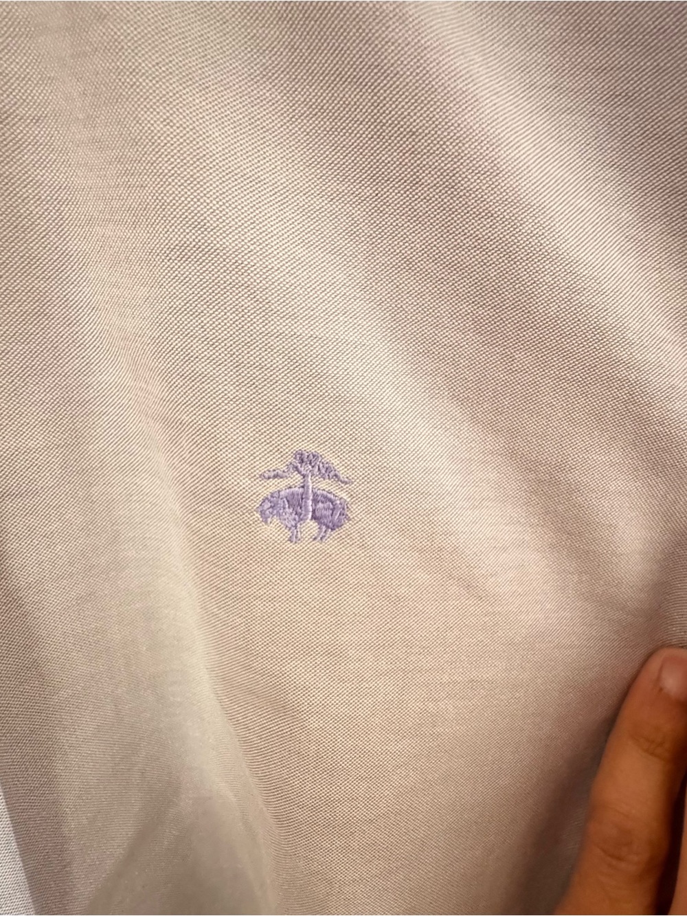 Brooks Brothers Light Lavender Button-Down Dress Shirt - Picture 3 of 4